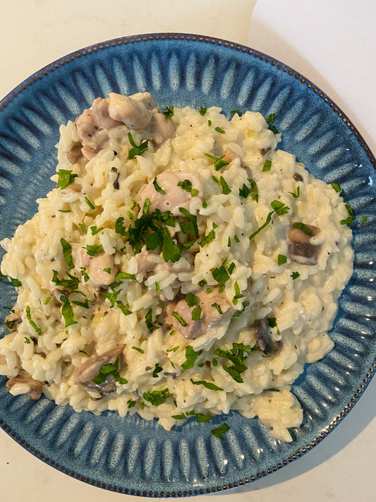 Chicken and Mushroom Creamy Risotto