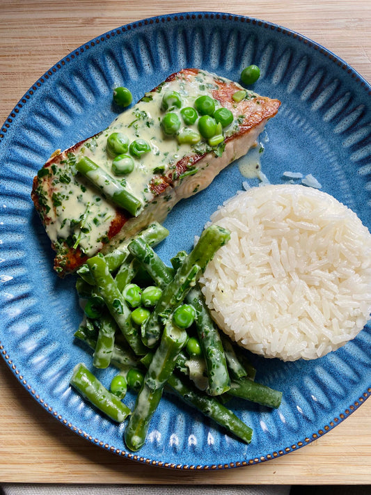 Creamy Pesto Salmon